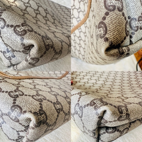 Gucci Plus PVC leather Tote Bag with attached Key Chain Wallet - Picture 5 of 16